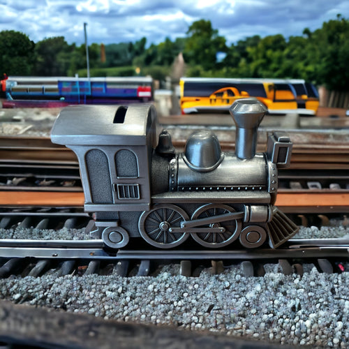 Pewter Train Money Box