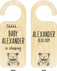 Baby Door Hangers (Wooden) - Wooptooii