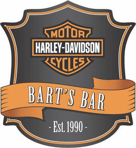 Harley Davidson Logo Custom Shield - Wooptooii