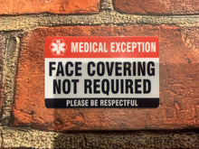 Load image into Gallery viewer, Face Covering Medical Exception Badges