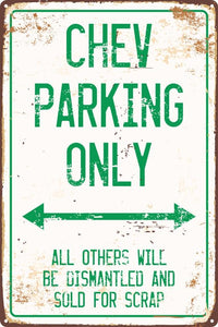 Holden/Chev/Ford Only Parking Sign - Wooptooii