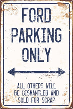 Load image into Gallery viewer, Holden/Chev/Ford Only Parking Sign - Wooptooii