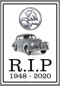 End of an Era R.I.P. Holden 48–215 Sign - Wooptooii