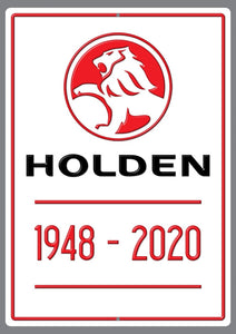 End of an Era Holden 1948-2020 Sign - Wooptooii