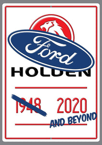 End of an Era Holden/FORD Sign - Wooptooii
