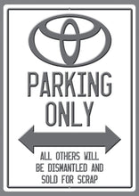 Load image into Gallery viewer, Car Parking Sign - Wooptooii