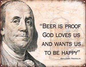 Beer is Proof Sign - Wooptooii