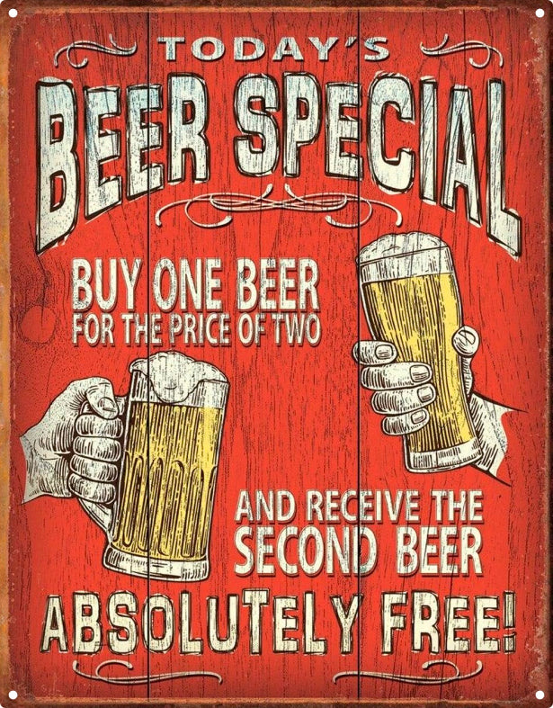 Beer Special Sign