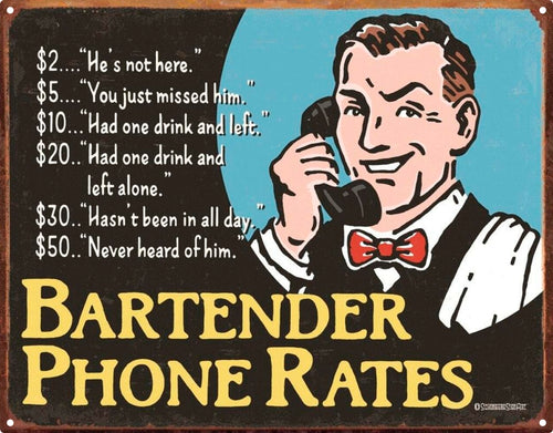 Bartender Sign