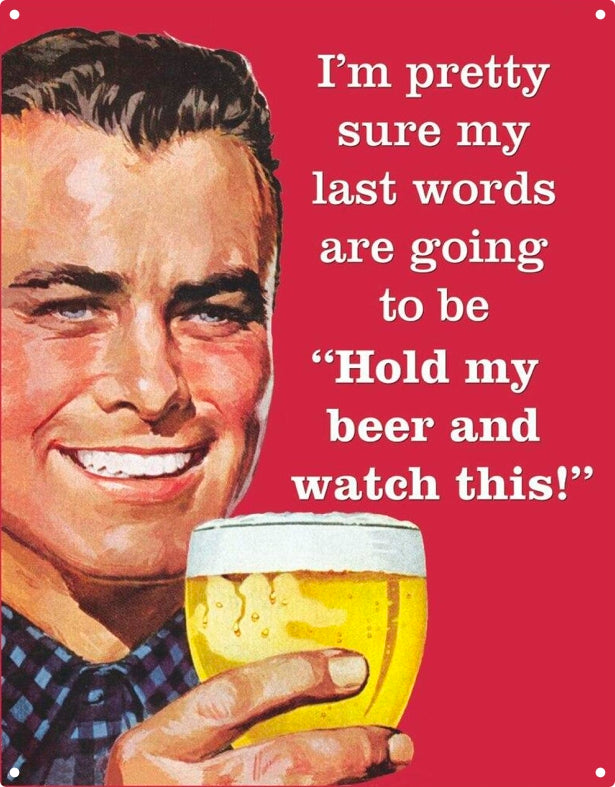 Hold my Beer Sign - Wooptooii