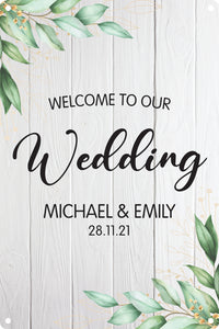 Wedding Sign - Leaf - Wooptooii