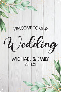 Wedding Sign - Leaf