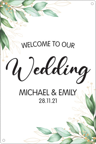Wedding Sign - Leaf