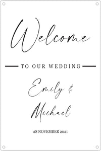 Wedding Sign - B&W - Wooptooii