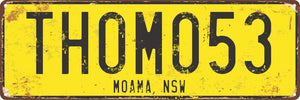 Display Plates - Number Plate Style - Wooptooii