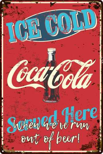 Ice Cold Coca Cola Sign - Wooptooii