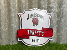 Load image into Gallery viewer, Jim Beam Logo Custom Shield