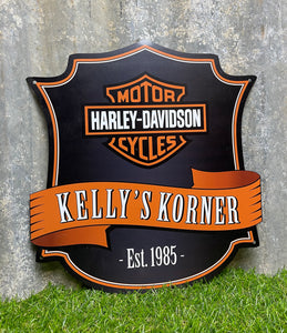 Harley Davidson Logo Custom Shield